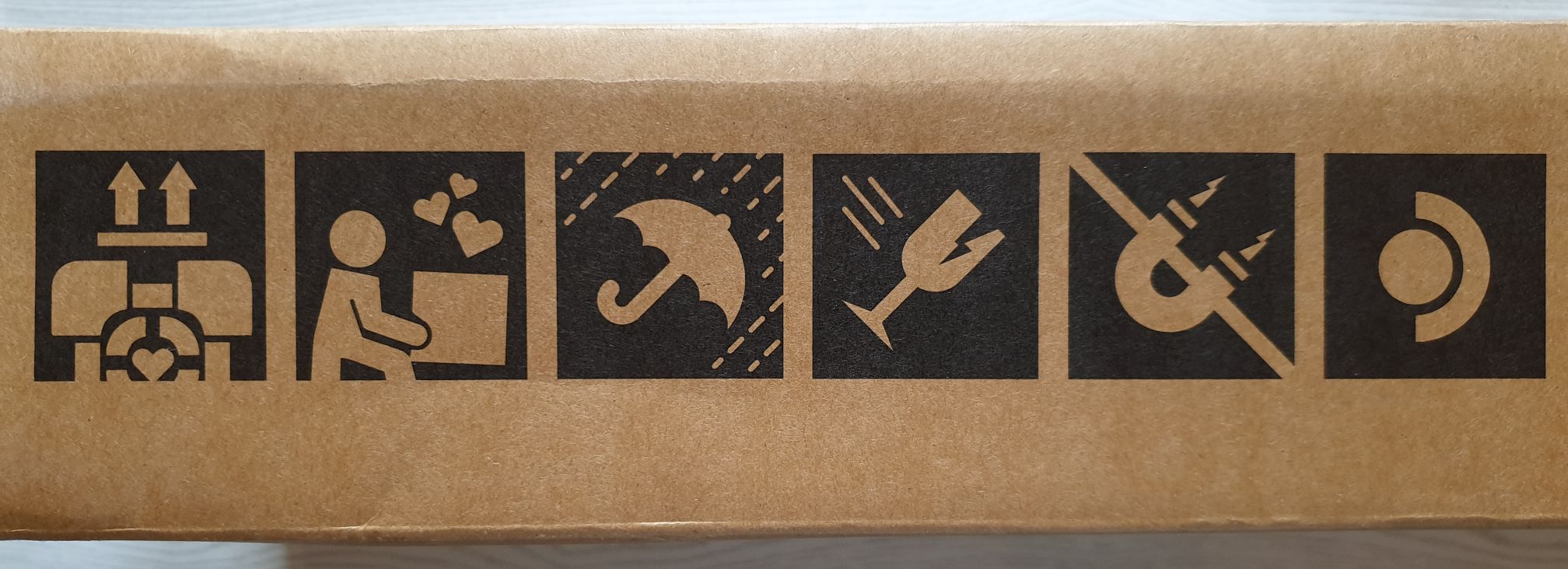 Portal icons on the side of the box