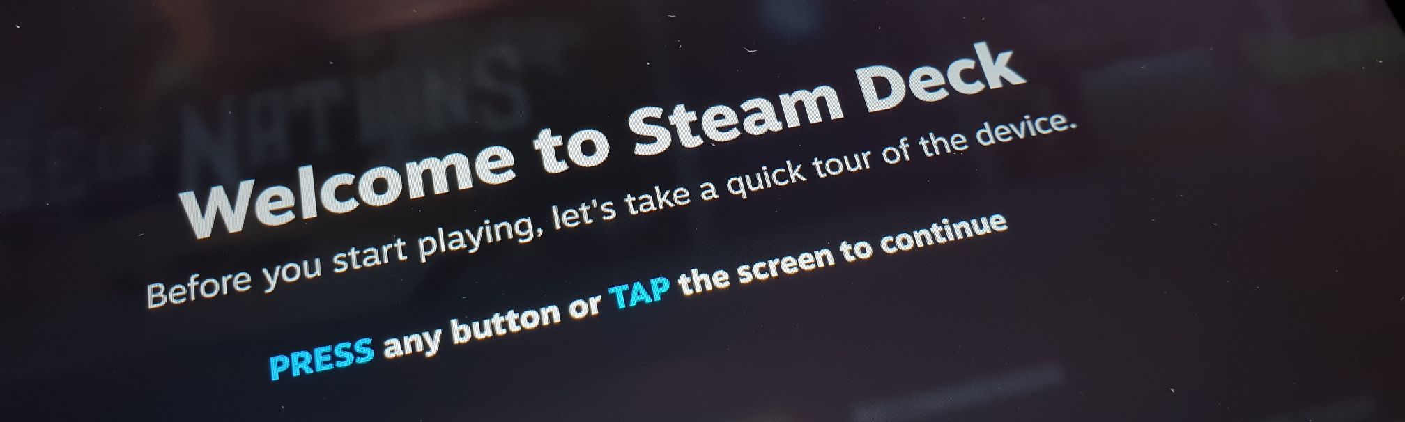 Welcome to Steam Deck