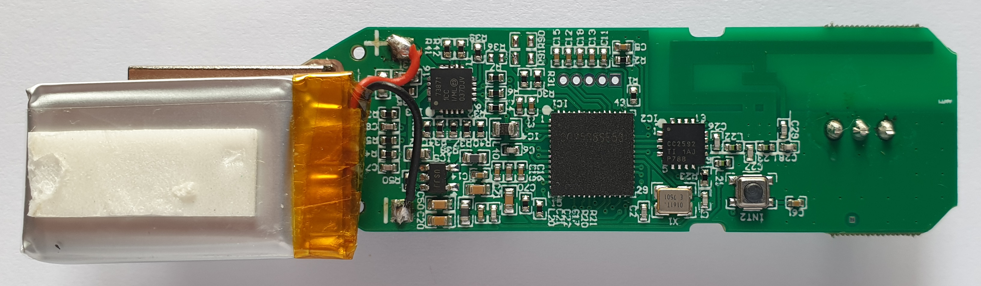 Gateway PCB bottom, with ICs visible (high-res)